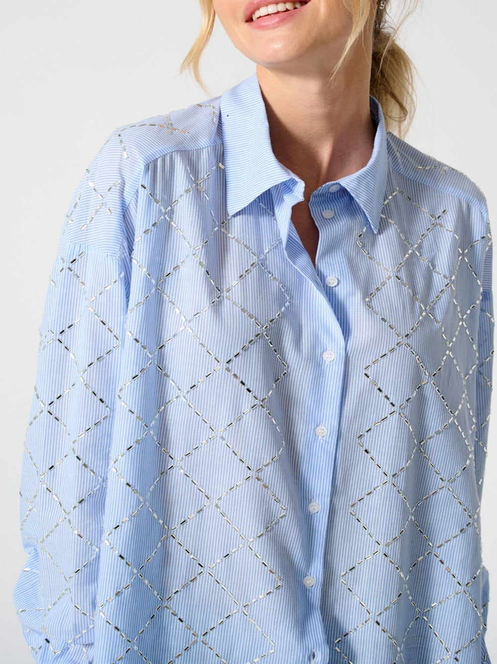 Camicia Only da Donna - Celeste