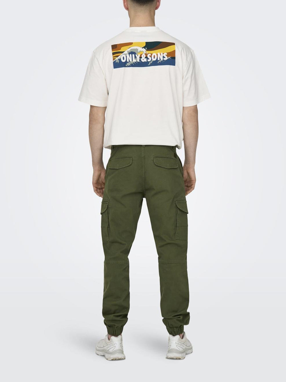 Pantalone Cargo Only e Sons da Uomo - Verde