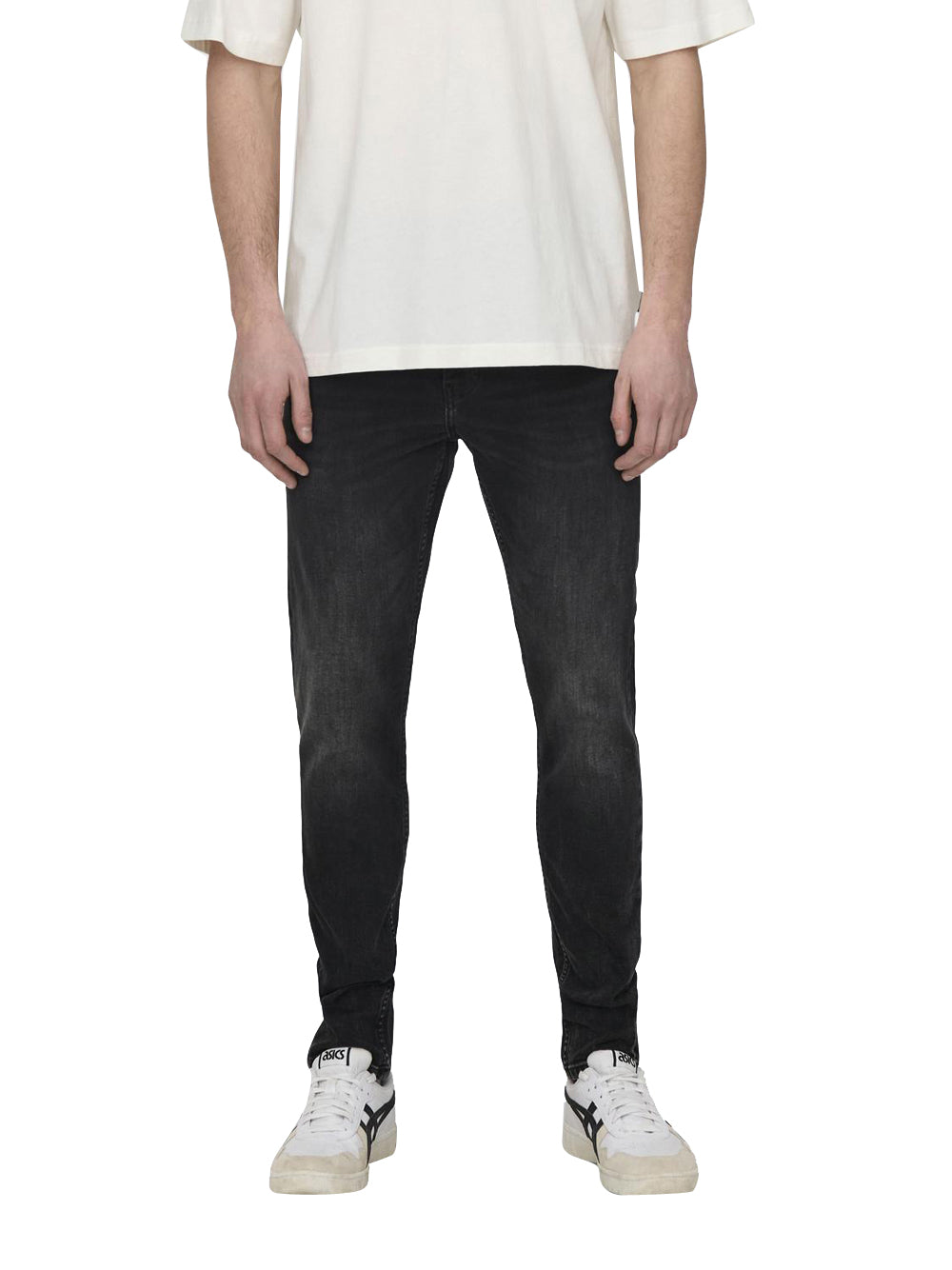 Jeans Skinny Only e Sons da Uomo - Nero