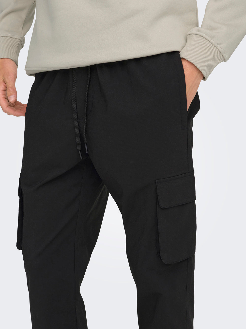 Pantalone Cargo Only e Sons da Uomo - Nero