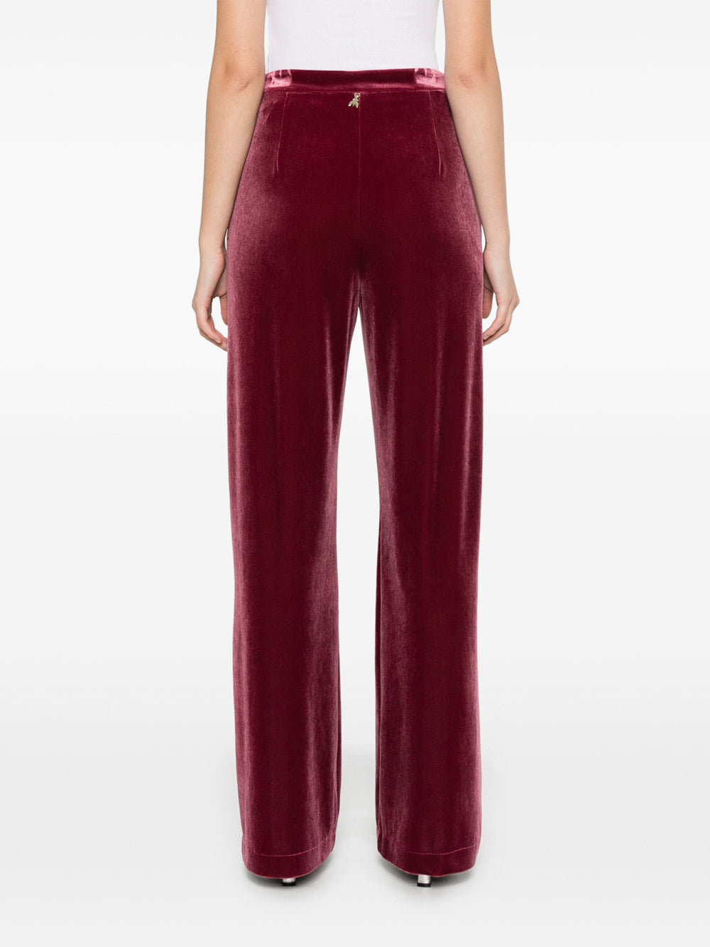 Pantalone Palazzo Patrizia Pepe Velluto da Donna - Bordeaux