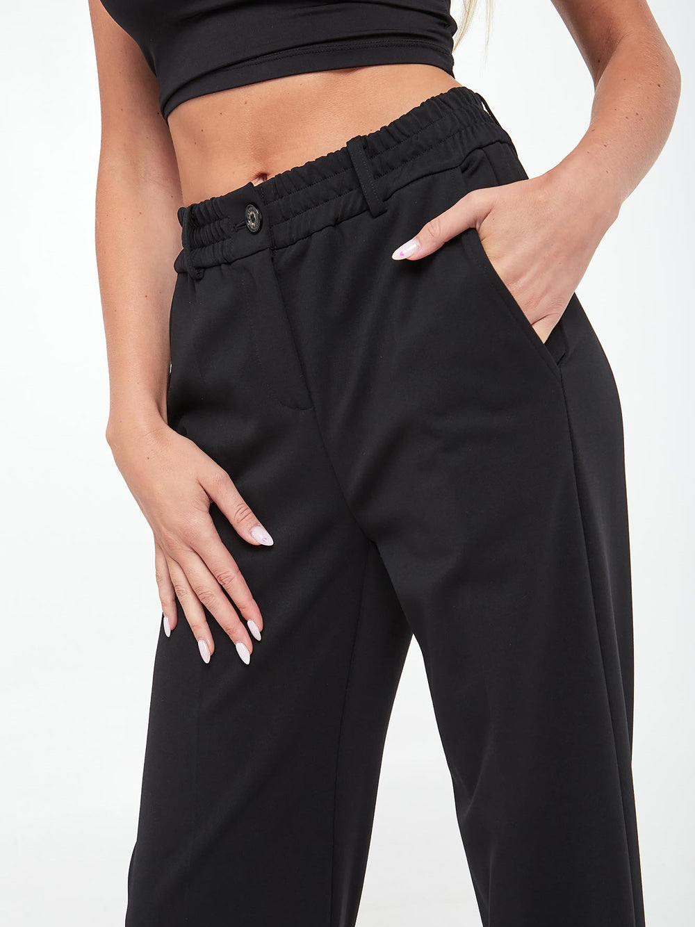 Pantalone Palazzo Patrizia Pepe da Donna - Nero