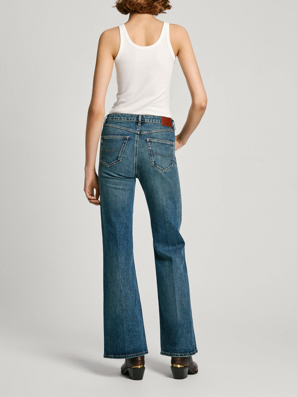 Jeans a Zampa Pepe Jeans Flare Hw da Donna - Denim