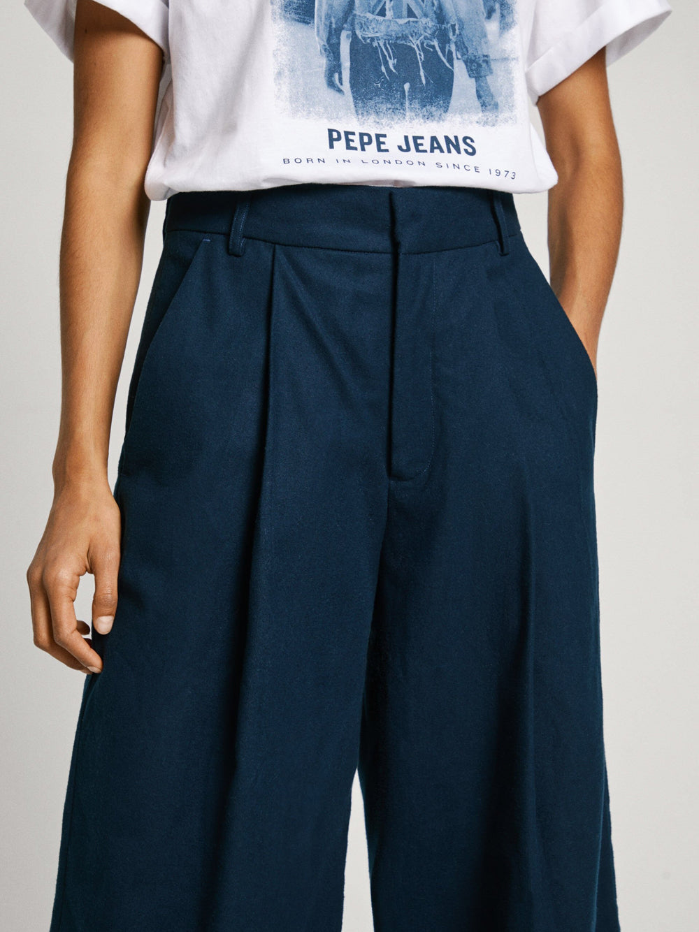 Pantalone Straight Pepe Jeans Demi da Donna - Blu