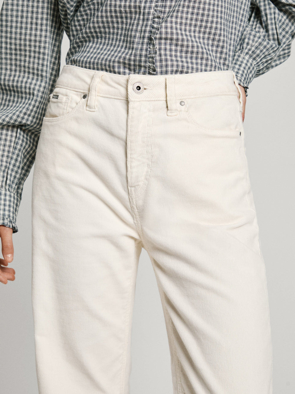 Pantalone Zampa Pepe Jeans Willa da Donna - Bianco