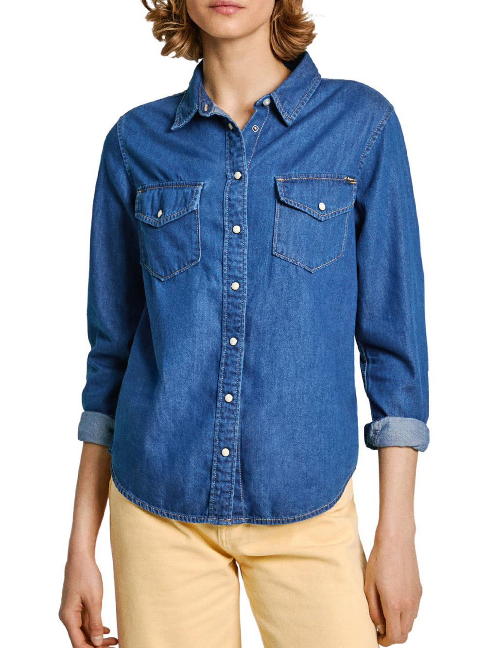 Camicia Jeans Pepe Jeans Regular da Donna - Denim