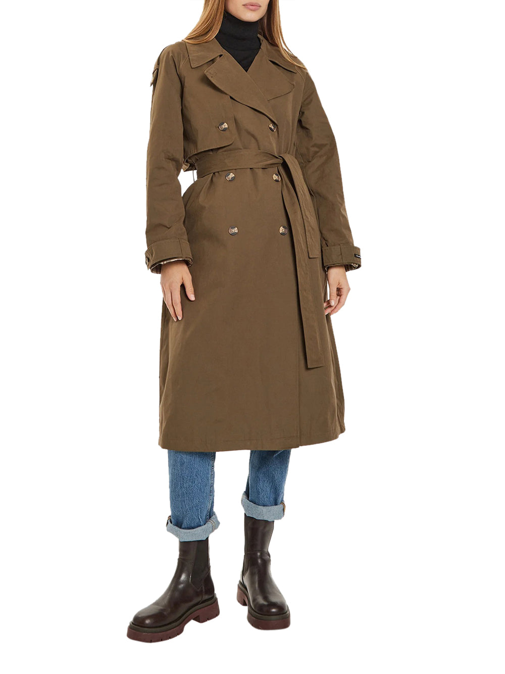 Trench Pepe Jeans Bianca da Donna - Verde