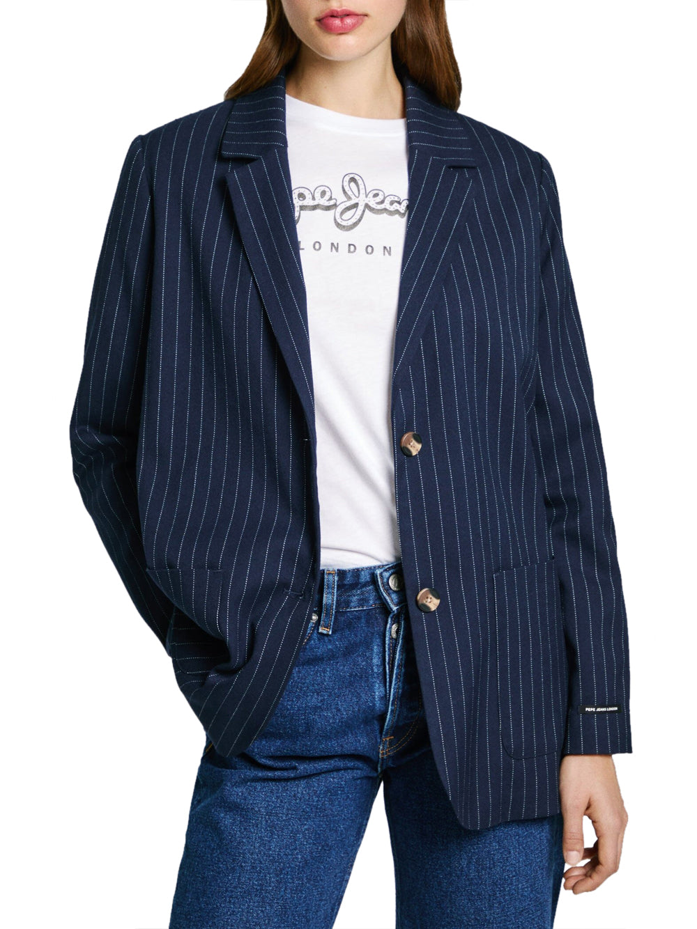 Blazer Pepe Jeans Dori da Donna - Blu