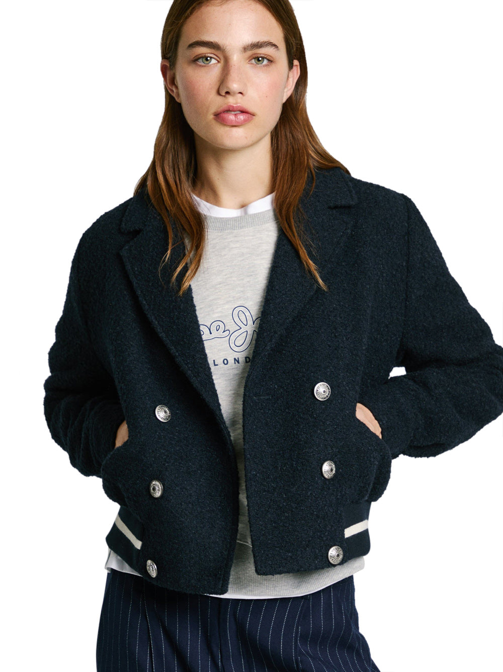 Giacca Pepe Jeans Bimba da Donna - Blu