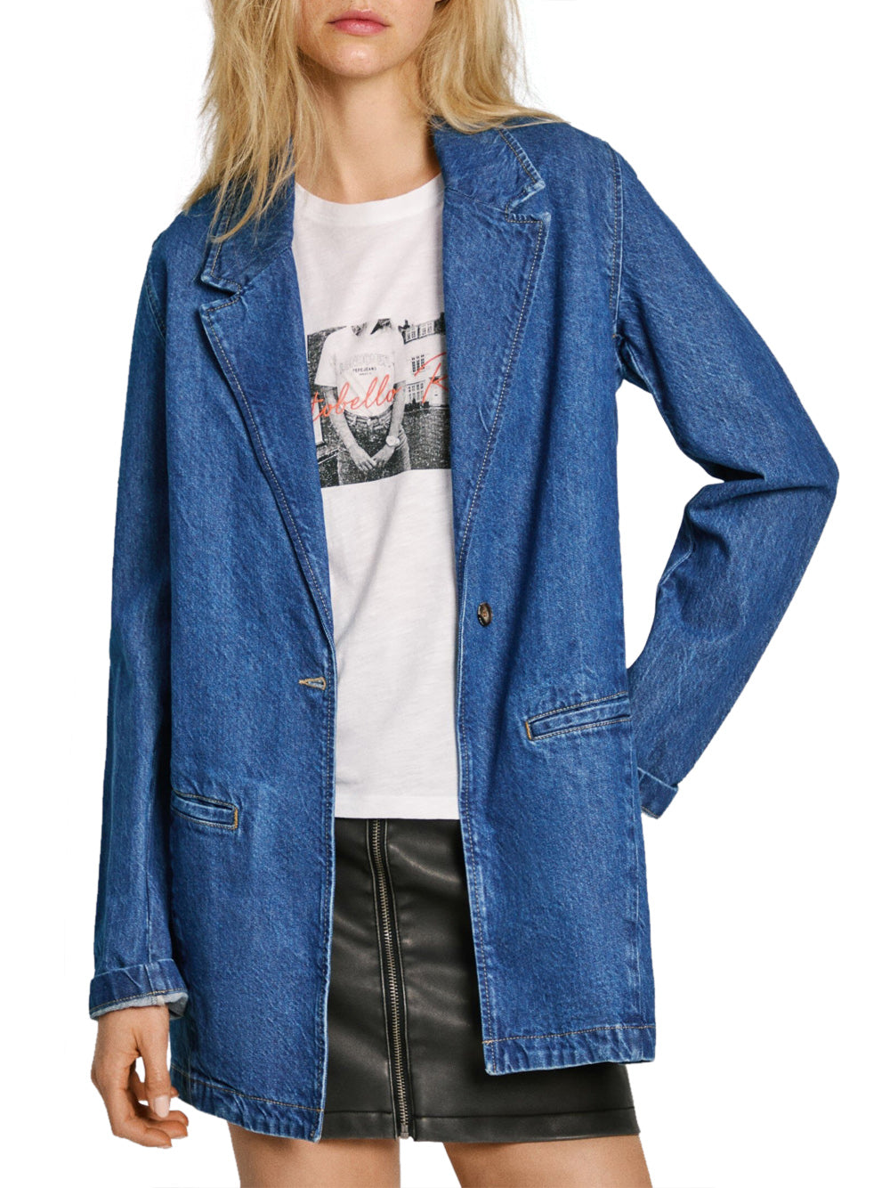 Blazer Pepe Jeans Jeans Mabel da Donna - Denim