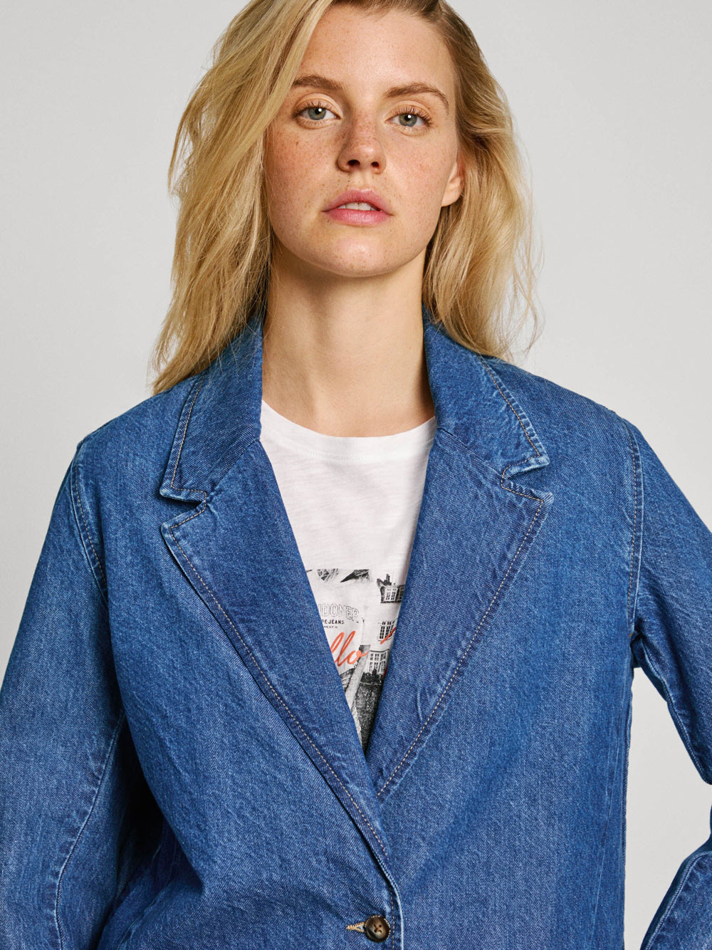 Blazer Pepe Jeans Jeans Mabel da Donna - Denim