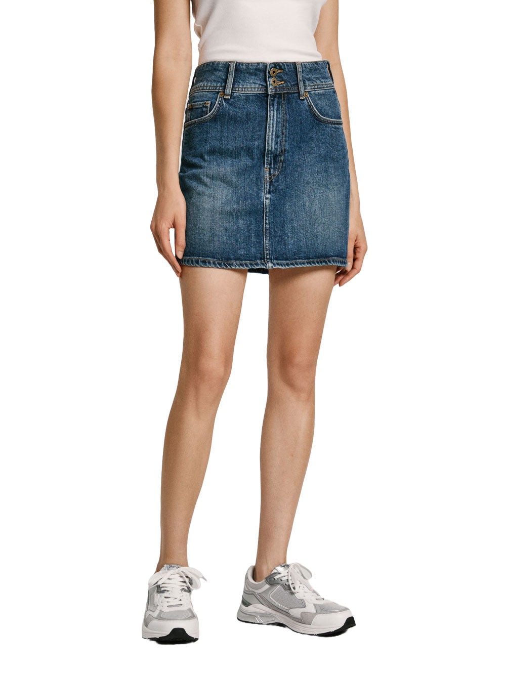 Gonna Jeans Mini Pepe Jeans da Donna - Denim