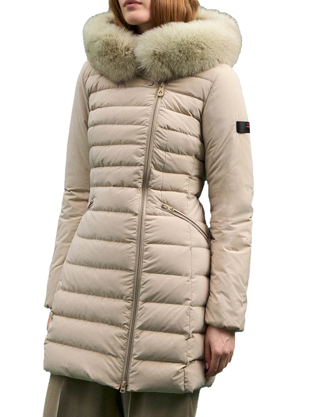 Piumino Peuterey Seriola Ml 04 Fur da Donna - Beige