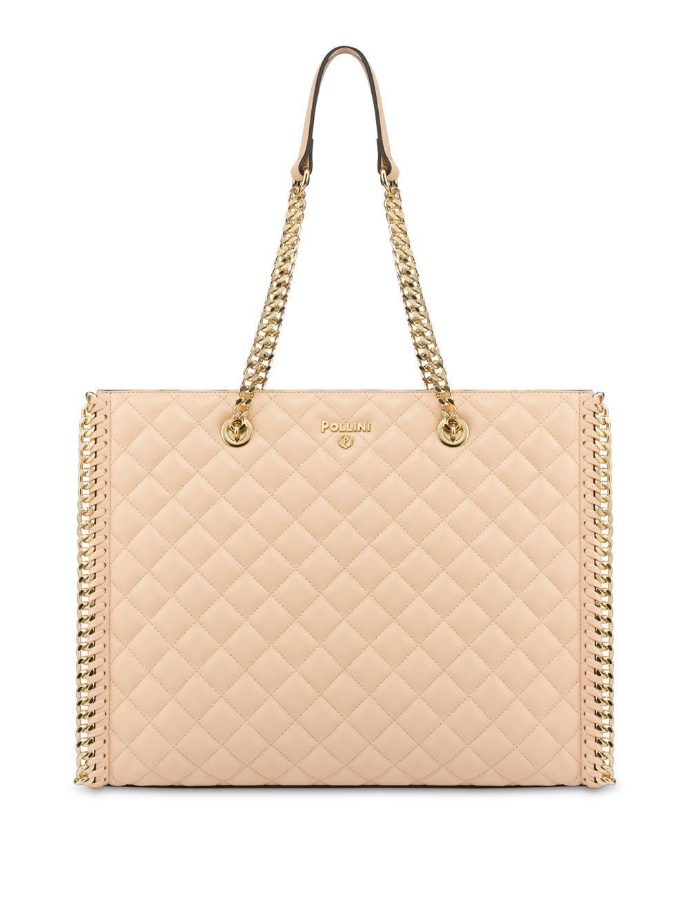 Paolo Pecora Borsa Shopper Pollini da Donna - Beige