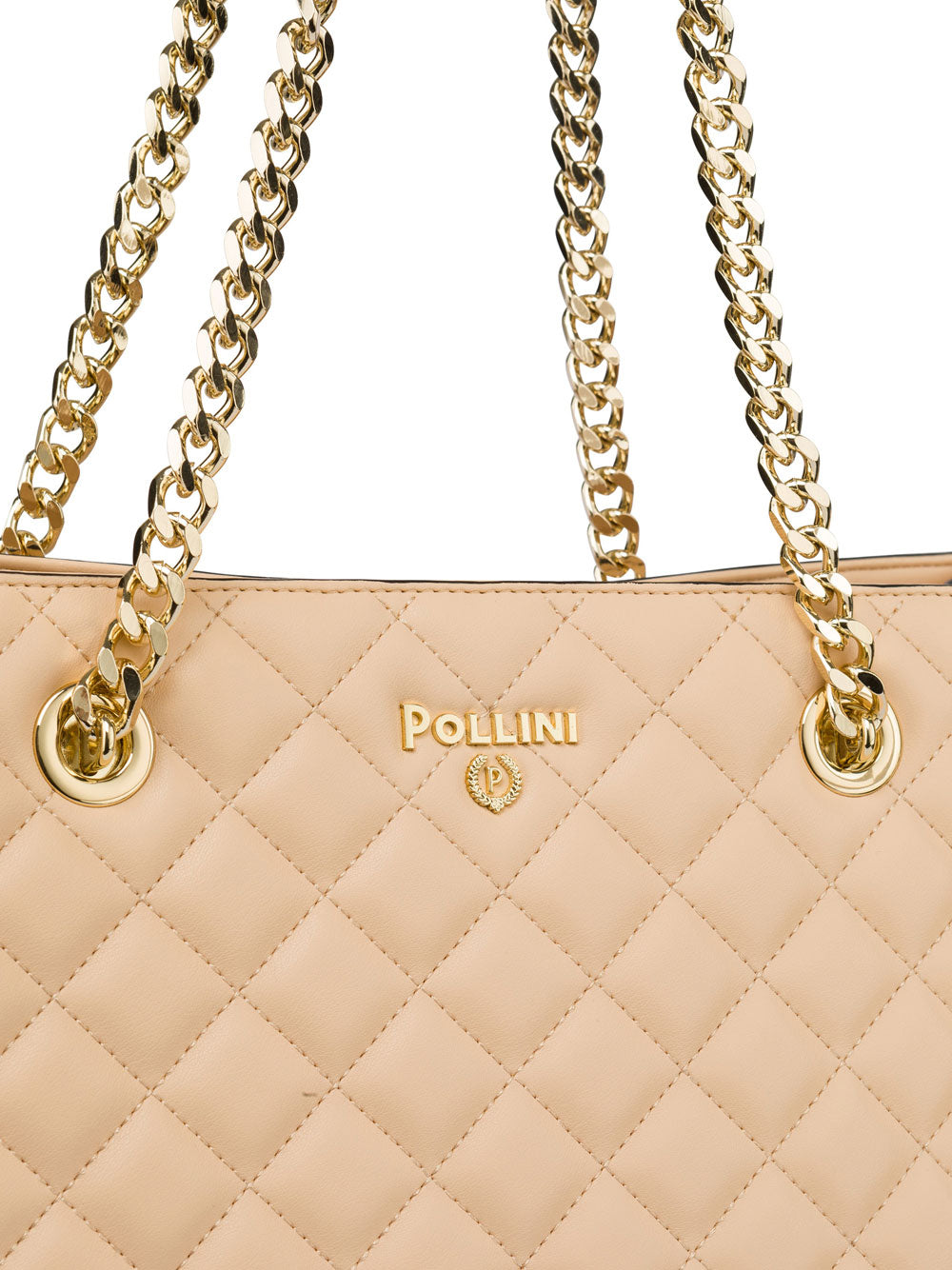 Paolo Pecora Borsa Shopper Pollini da Donna - Beige