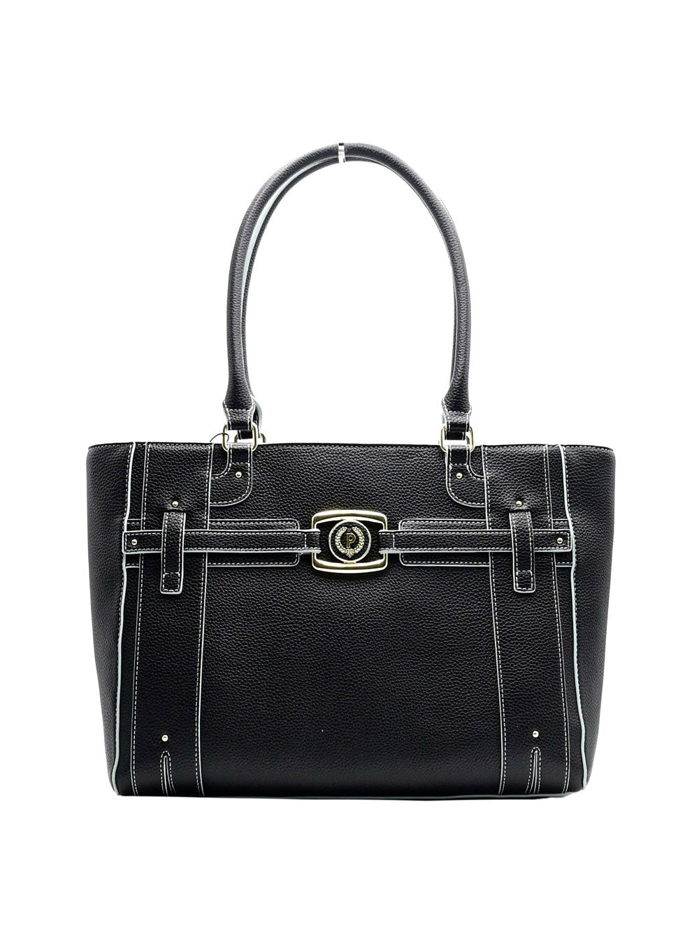 Paolo Pecora Borsa Shopper Pollini da Donna - Nero