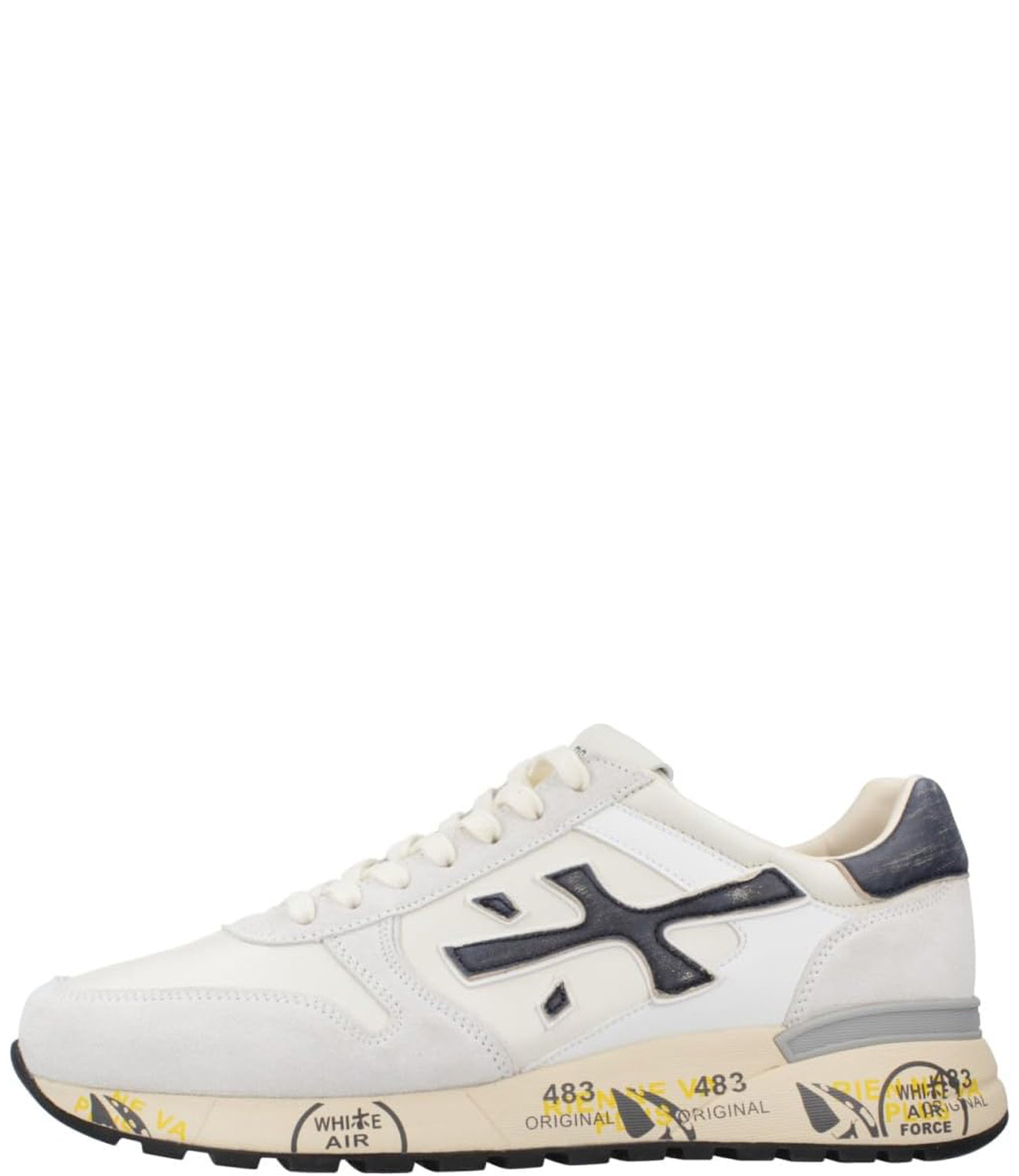 Premiata Sneakers Uomo Mod. MICK 6873 WHITE Bianco