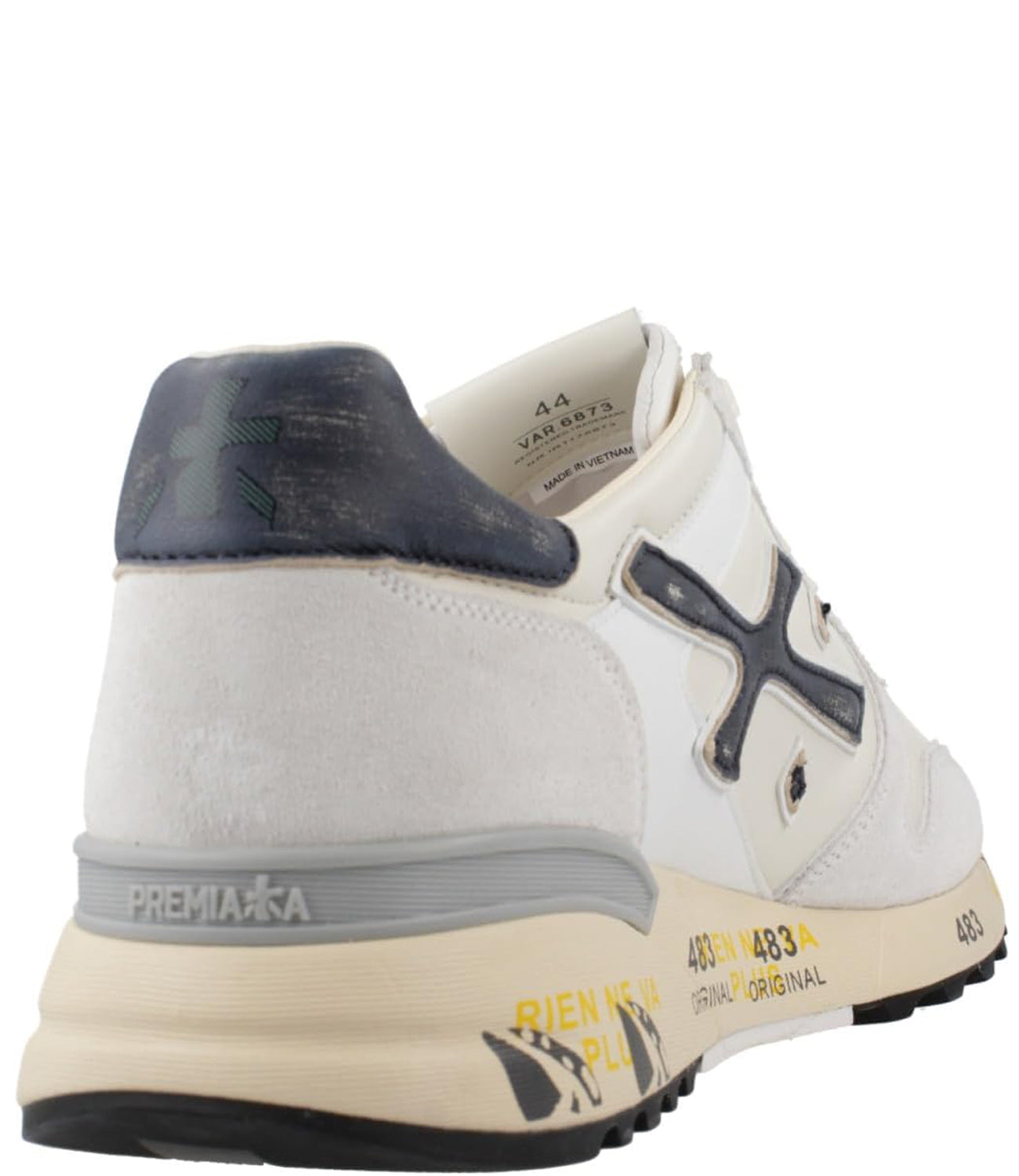 Premiata Sneakers Uomo Mod. MICK 6873 WHITE Bianco