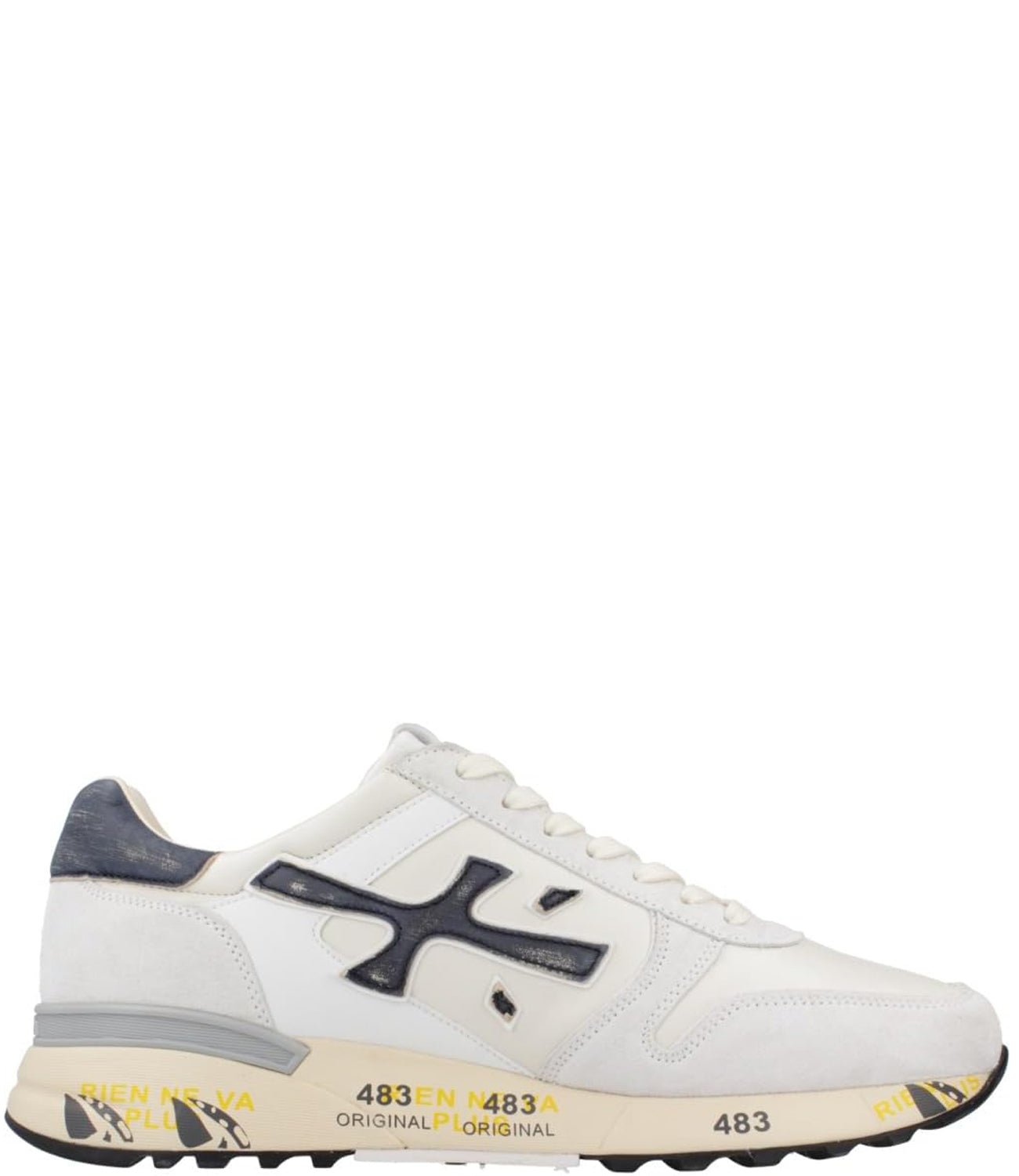 Premiata Sneakers Uomo Mod. MICK 6873 WHITE Bianco