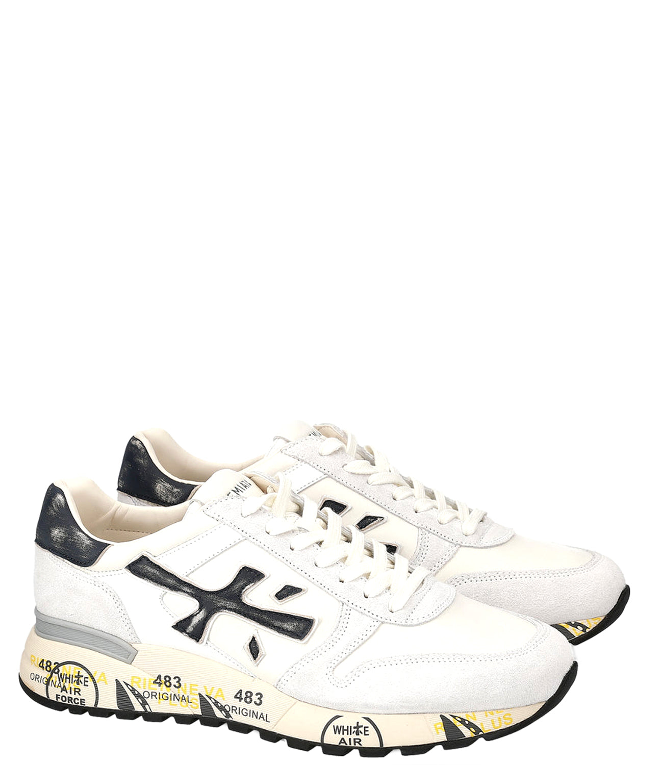 Premiata Sneakers Uomo Mod. MICK 6873 WHITE Bianco