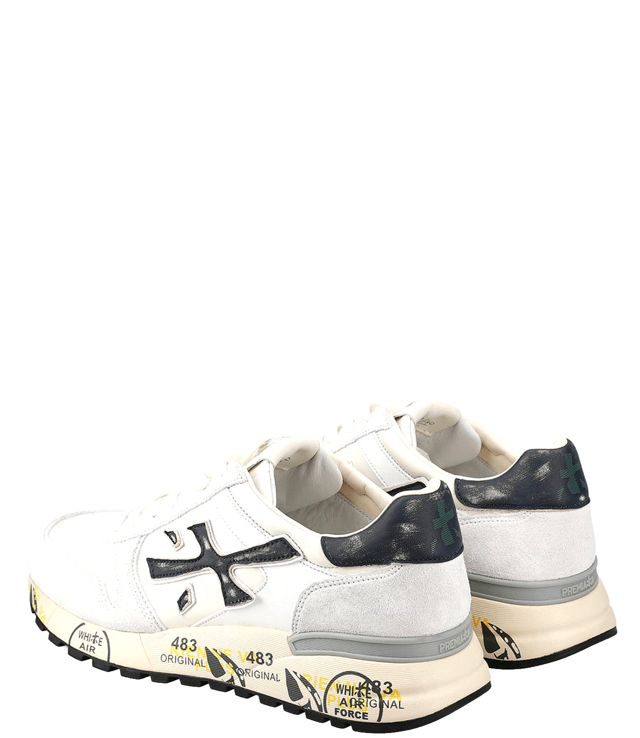 Premiata Sneakers Uomo Mod. MICK 6873 WHITE Bianco