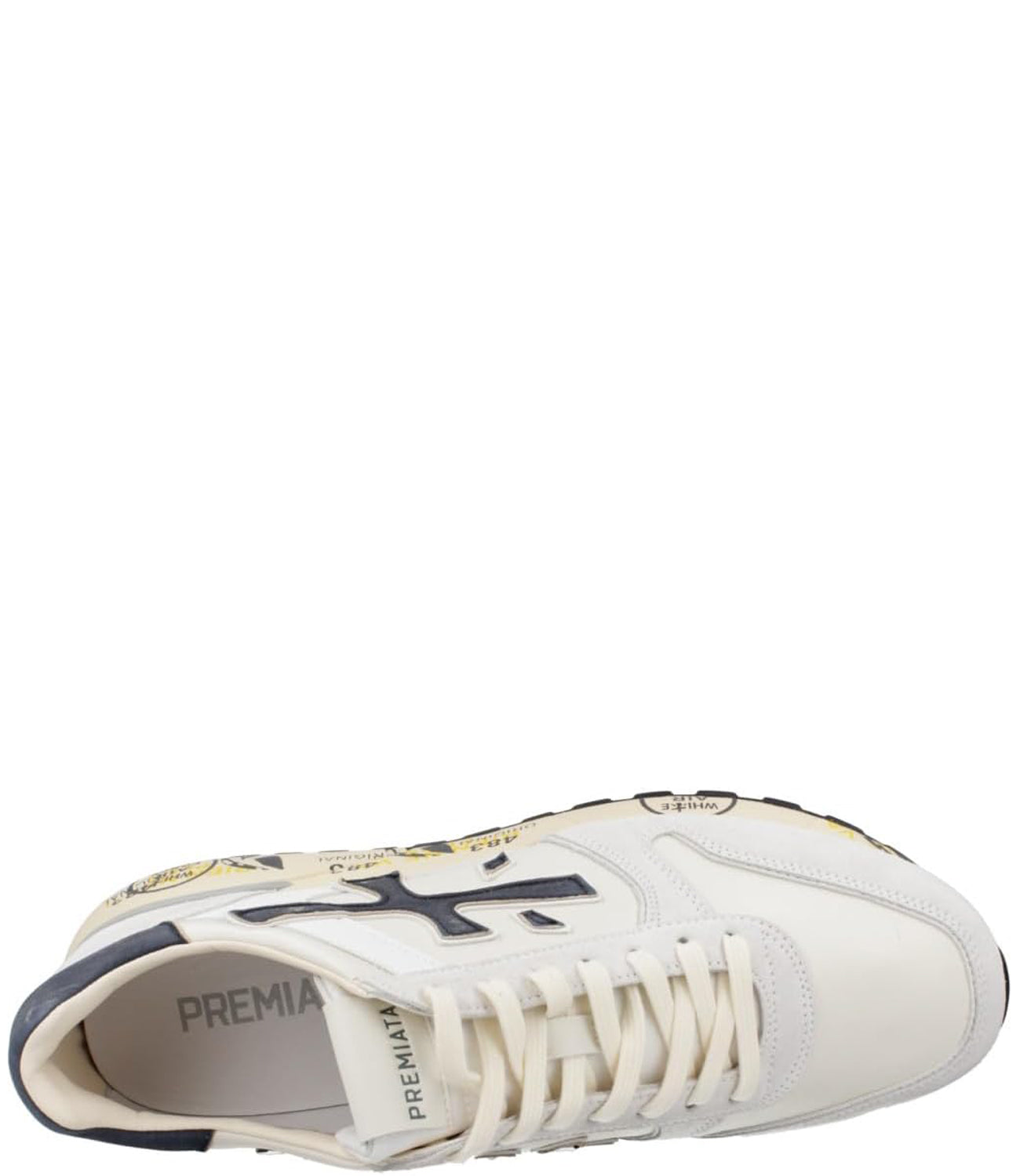 Premiata Sneakers Uomo Mod. MICK 6873 WHITE Bianco