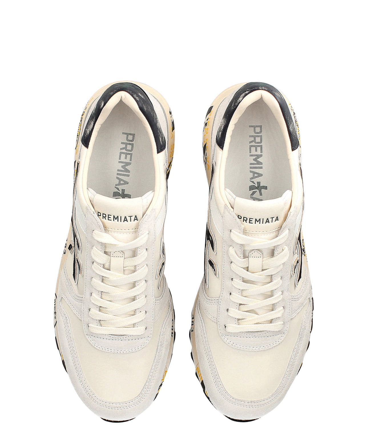 Premiata Sneakers Uomo Mod. MICK 6873 WHITE Bianco