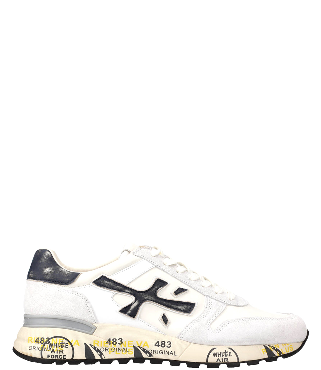 Premiata Sneakers Uomo Mod. MICK 6873 WHITE Bianco