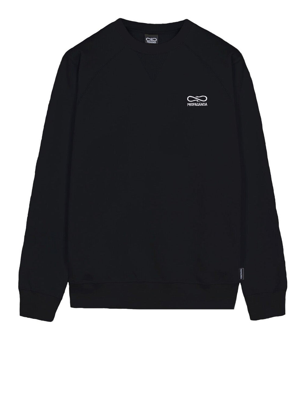 Felpa Propaganda Crewneck Logo Embroidery da Uomo - Nero