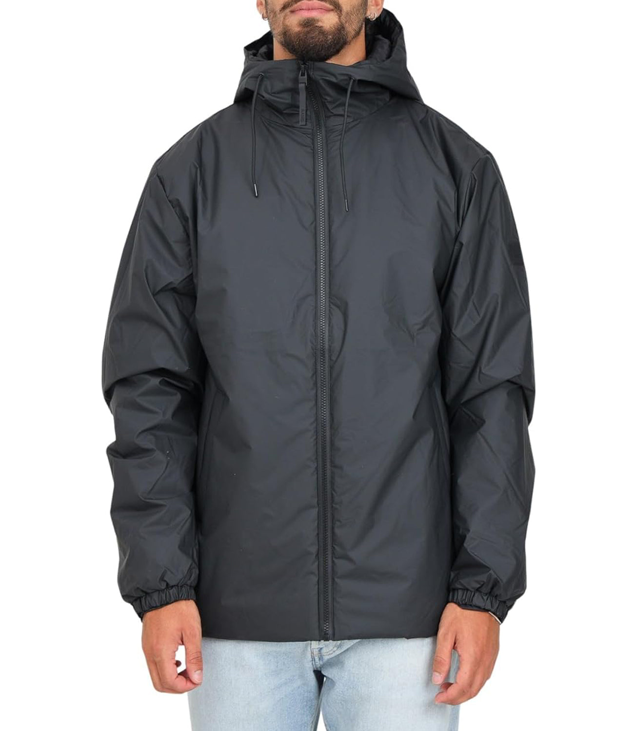 Rains Giubbotto corto Unisex Mod. LOHJA JACKET 15770 01 Black Nero