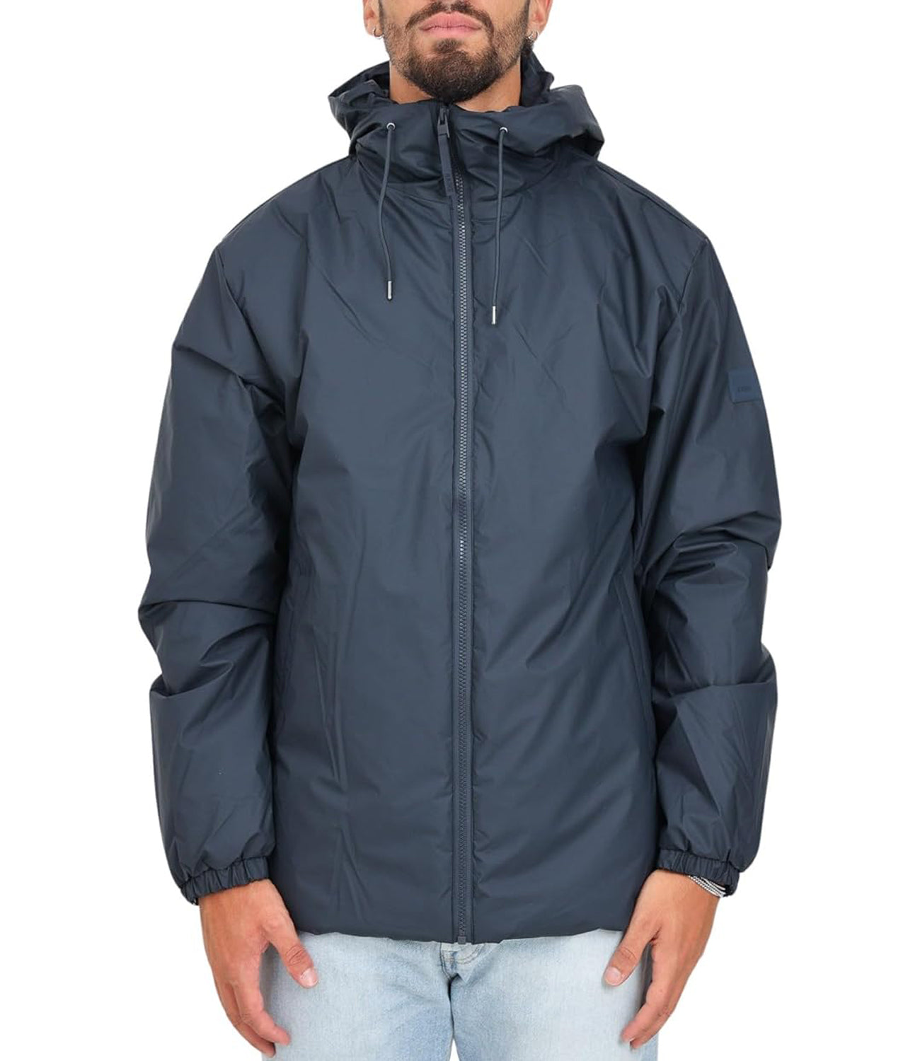 Rains Giubbotto corto Unisex Mod. LOHJA JACKET 15770 47 Navy Blu