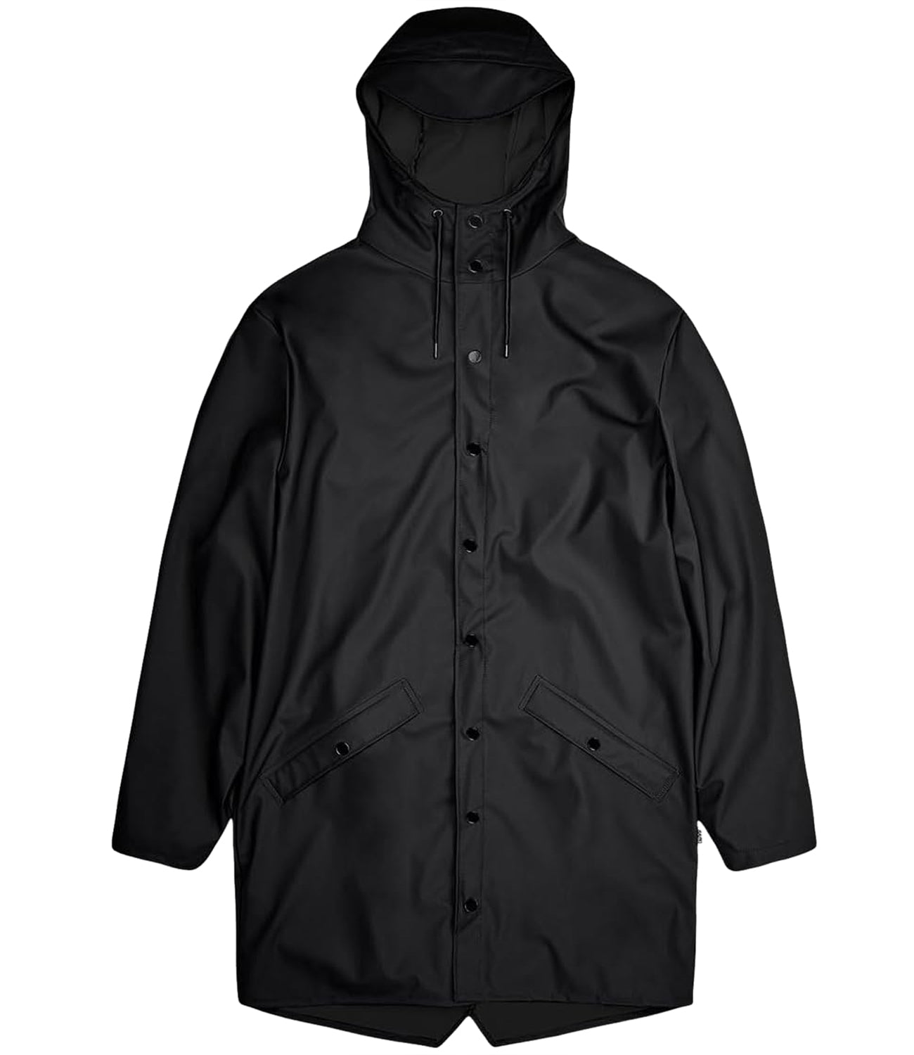 Rains Impermeabile Unisex Mod. LONG JACKET 12020 01 Black Nero