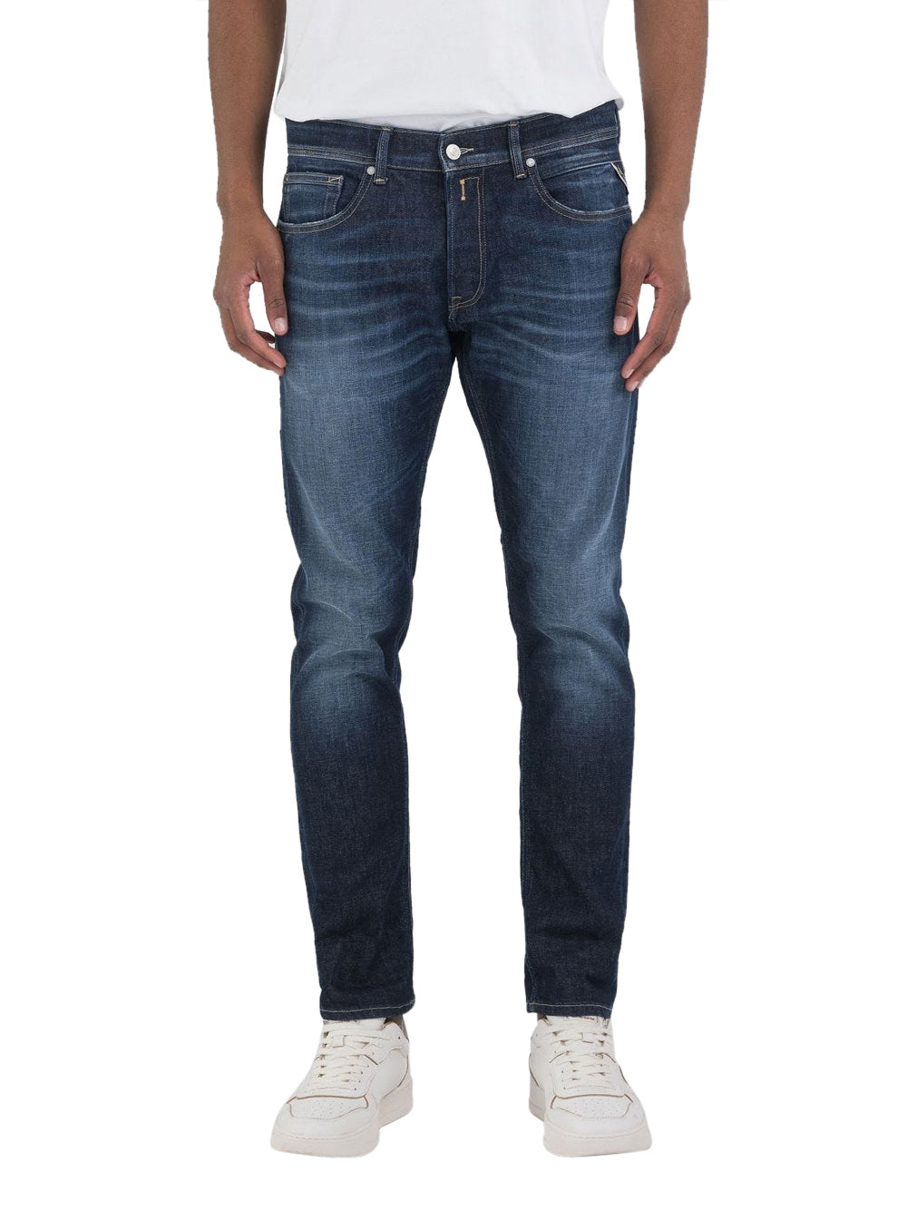 Jeans Slim Replay Willbi da Uomo - Blu Denim