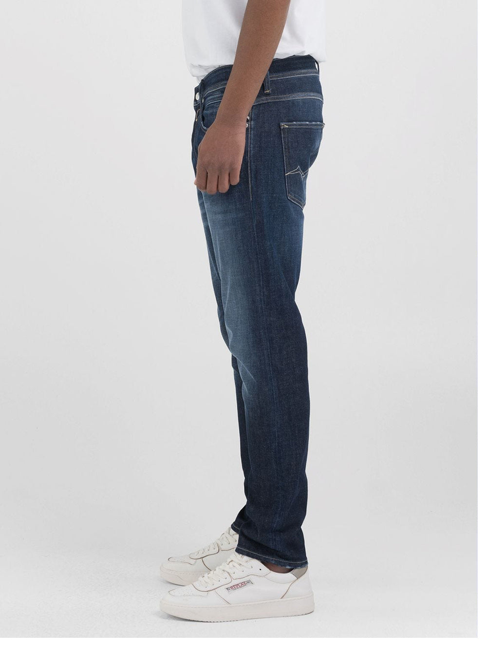 Jeans Slim Replay Willbi da Uomo - Blu Denim