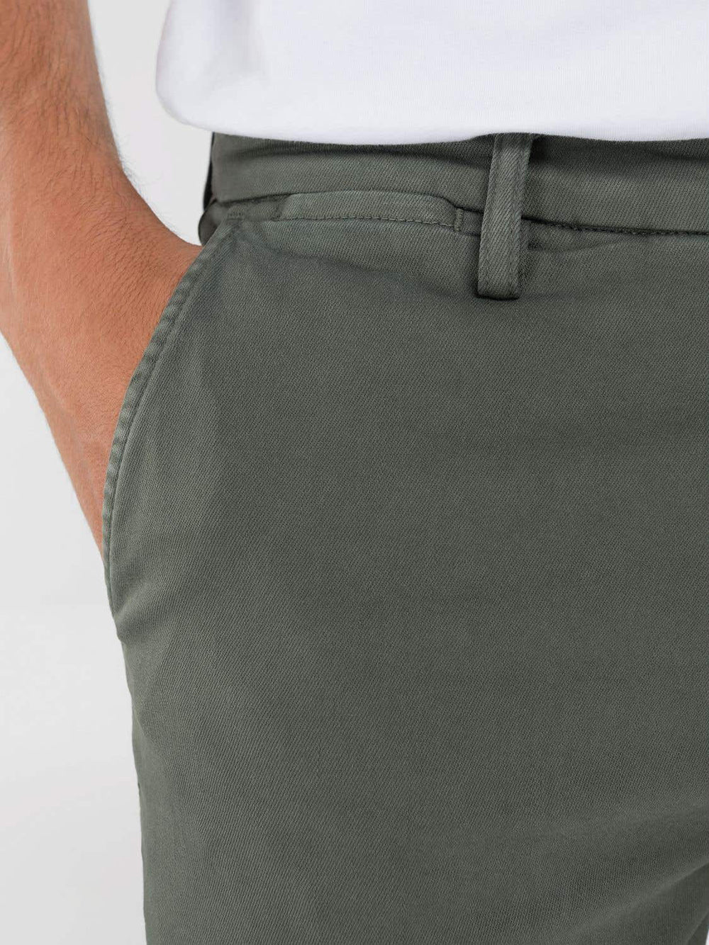 Pantalone Chino Replay Zeumar da Uomo - Verde