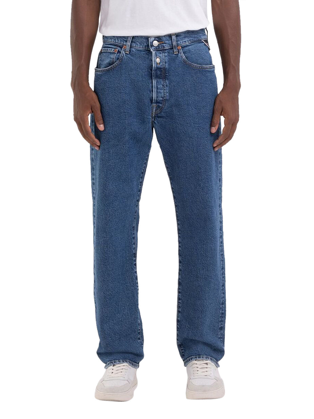 Jeans Straight Replay da Uomo - Denim