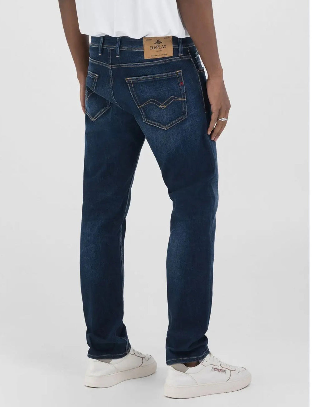 Jeans Regular Replay Grover da Uomo - Denim