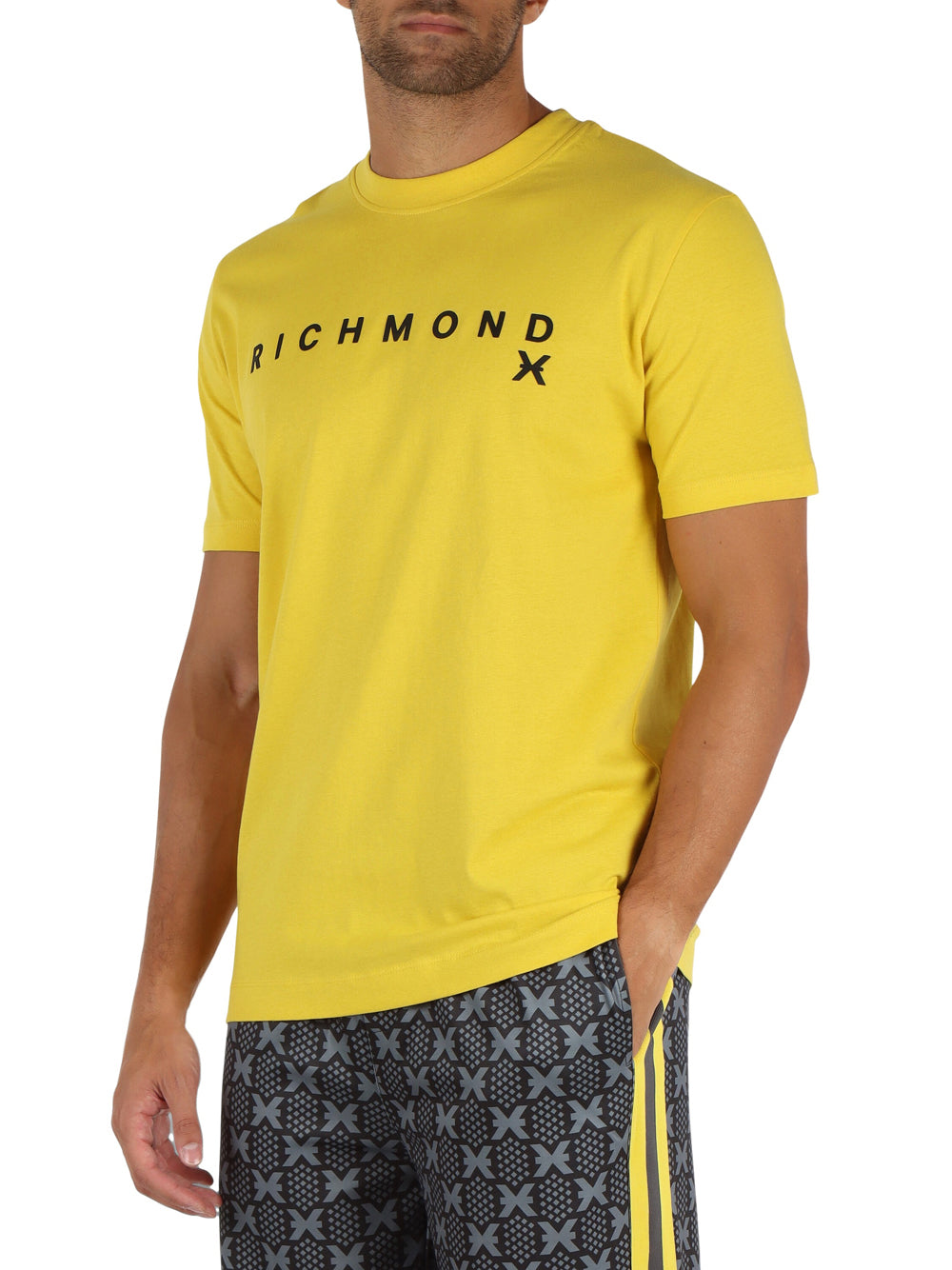 T-shirt Richmond Olbeli da Uomo - Giallo