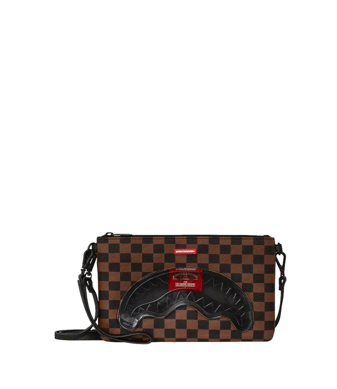 Sprayground Borsa Pochette Sip Clear Sm Eyes Cross Clutch Strap UNISEX Mod. 910B6515NSZ AI/24