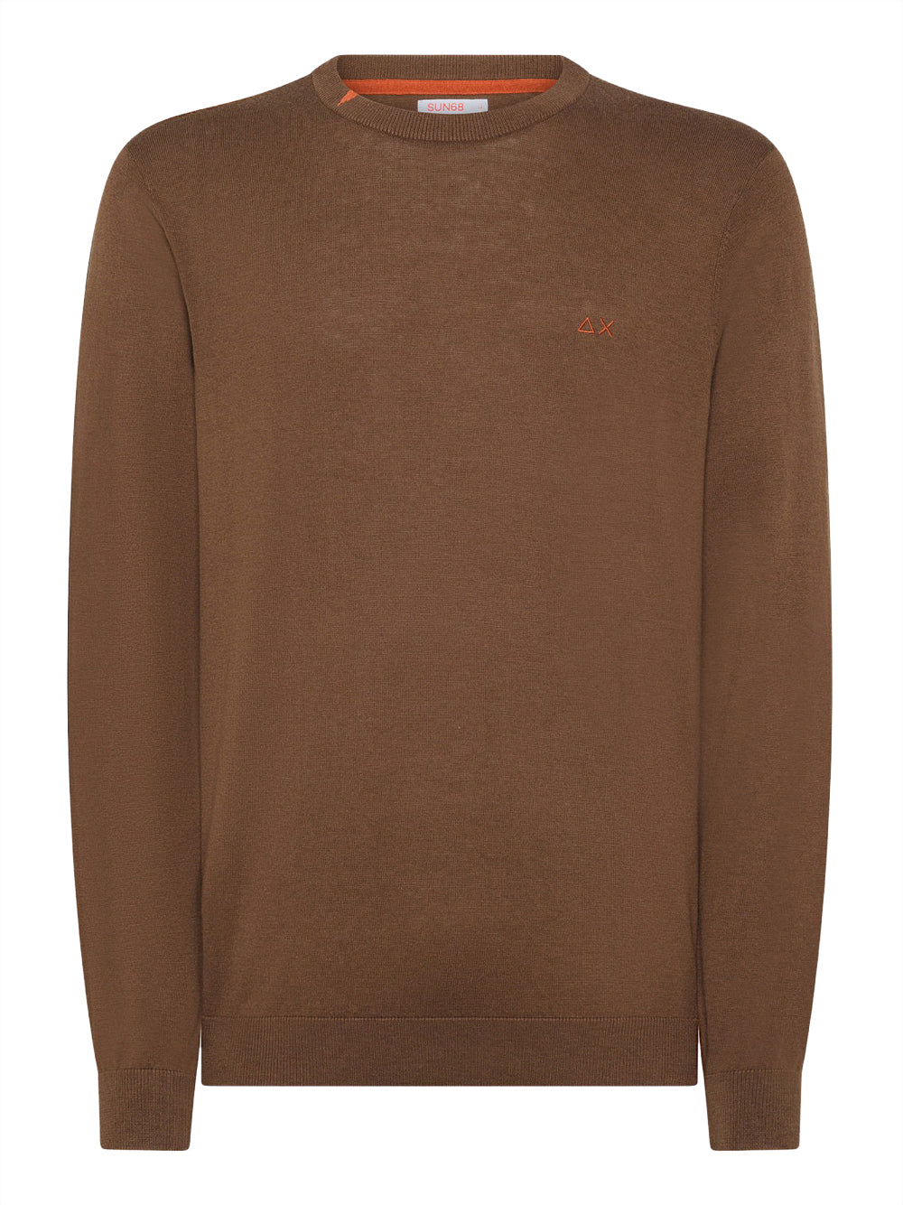 Pullover Sun68 Round Solid da Uomo - Marrone