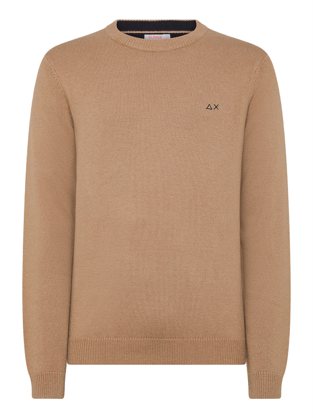 Pullover Sun68 Round Solid Warm da Uomo - Beige