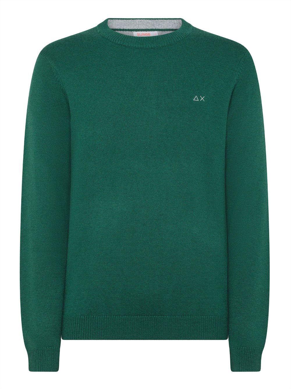 Pullover Sun68 Round Solid Warm da Uomo - Verde