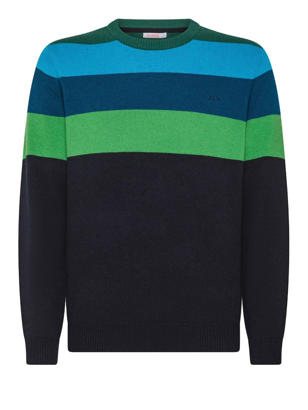 Pullover Sun68 Stripes Fancy Warm da Uomo - Multicolore