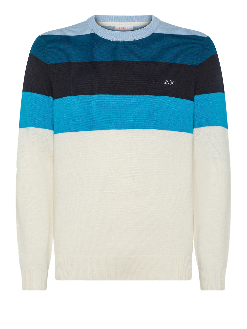 Pullover Sun68 Stripes Fancy Warm da Uomo - Multicolore