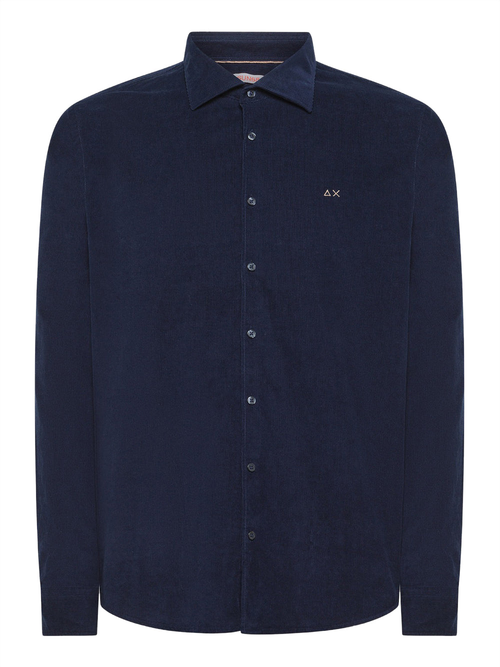 Camicia Casual Sun68 Light Corduroy da Uomo - Blu