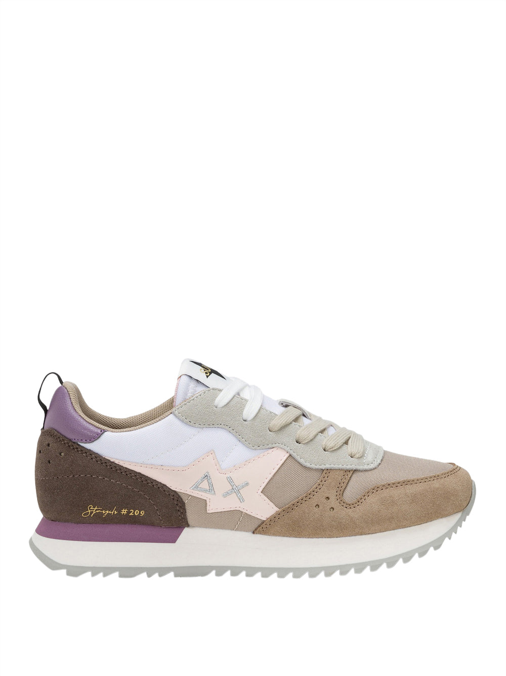 Sneakers Sun68 Stargirl Multicolor da Donna - Beige