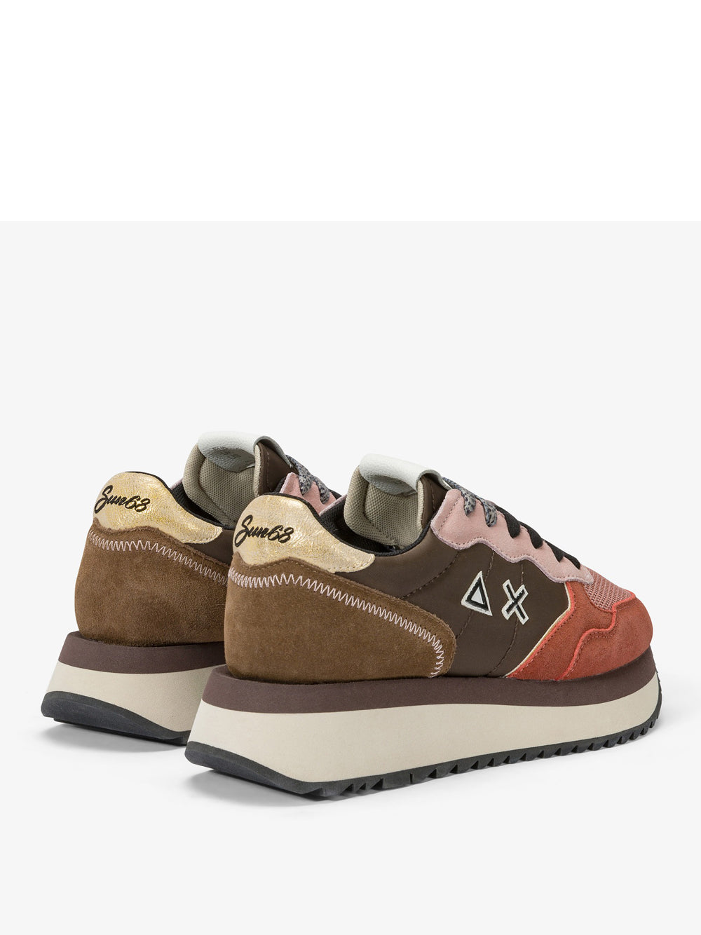 Sneakers Sun68 Big Ally Solid da Donna - Marrone