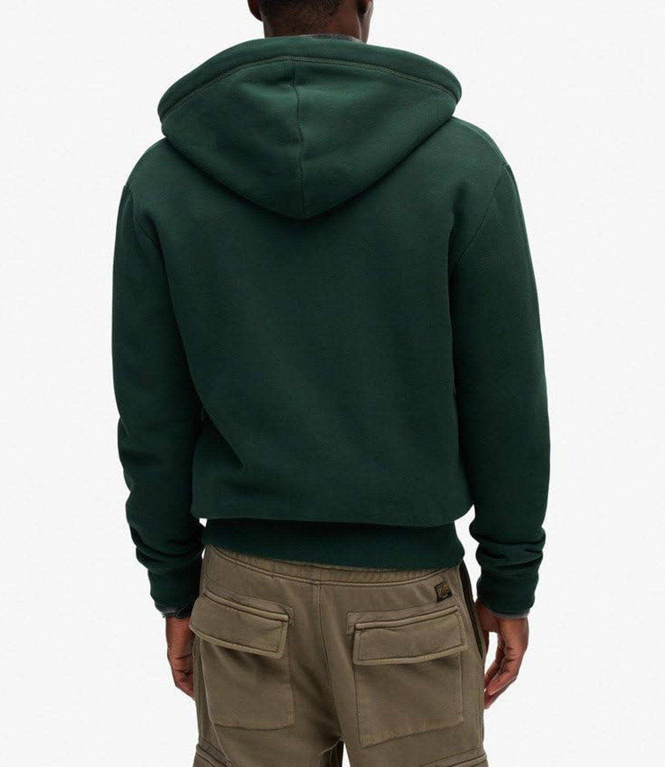 Superdry Felpa Zip Essential Logo Zip Hoodie Uomo Mod. M2013116A 20E Forest Green