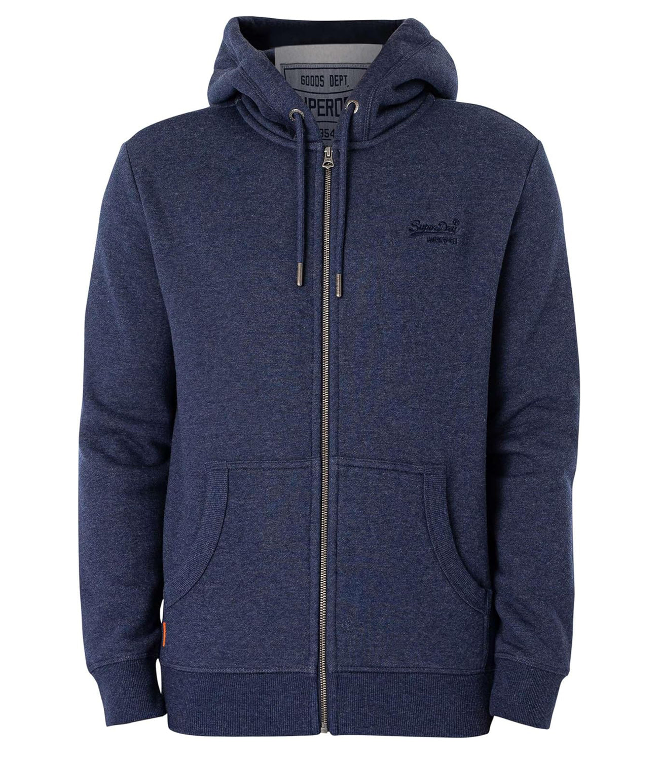 Superdry Felpa Zip Essential Logo Zip Hoodie Uomo Mod. M2013116A B9I Heritage Navy Marl