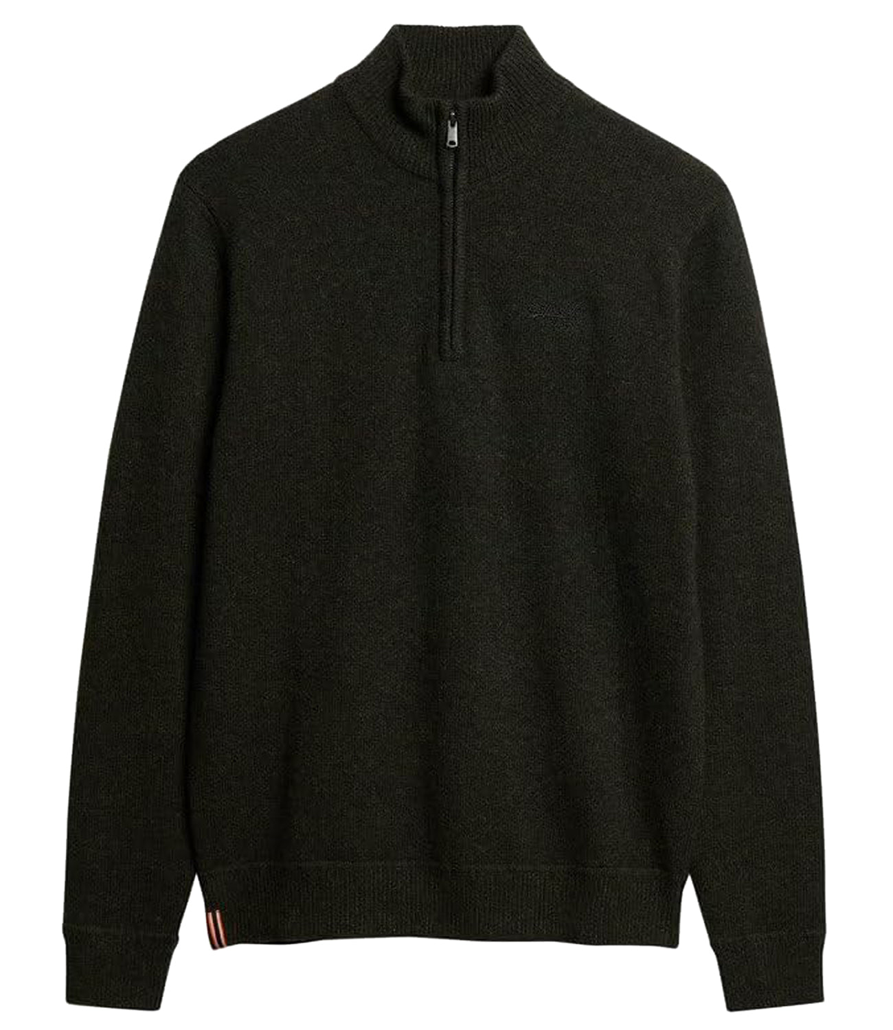 Superdry Maglione Essential Emb Knit Half Zip Uomo Mod. M6110640A 6AQ Dark Moss Marl